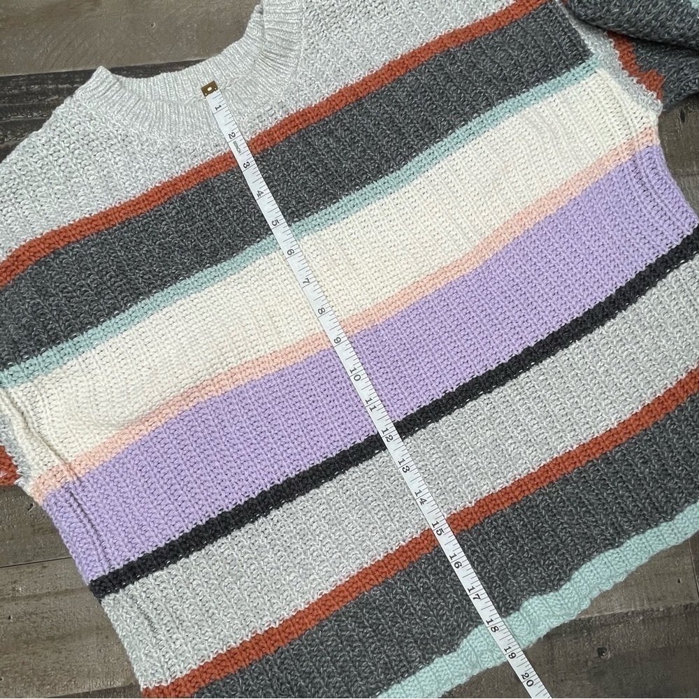American Eagle Oversized Striped Crewneck Sweater size XS - Picture 7 of 9